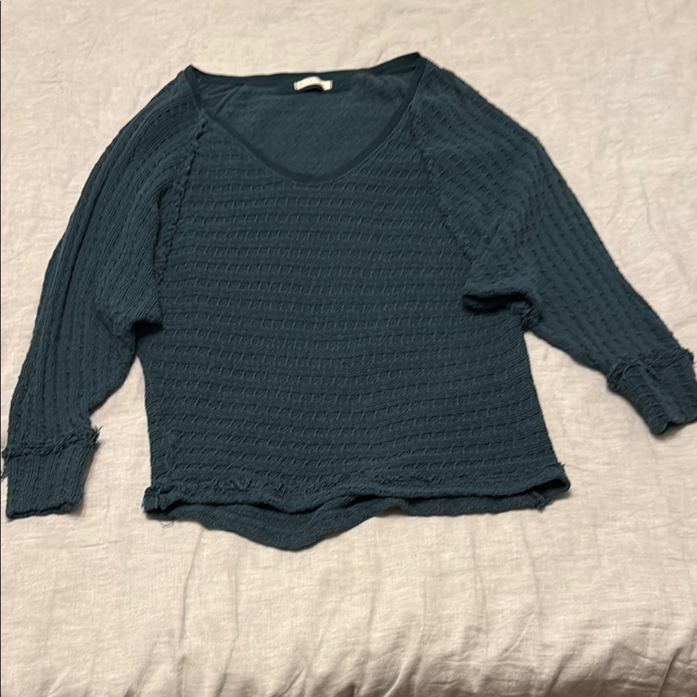 Women's Teal Sweater- Free People
